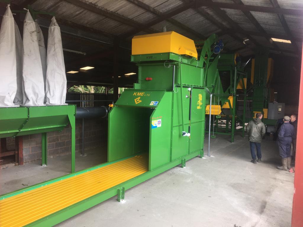 KME rebaler systems for large bales to convert to small bales